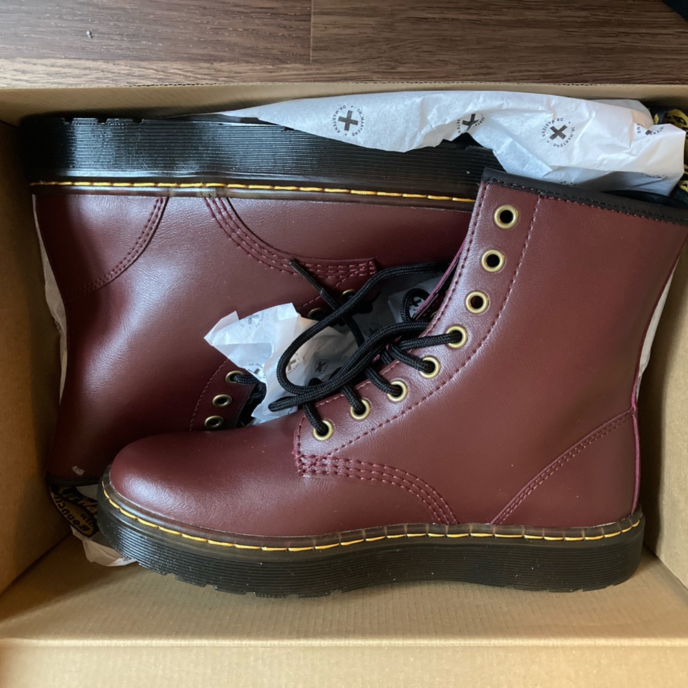 Doc Martens Zavala Cherry Red Ladies 8 or Men’s 7